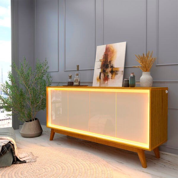 BUFFET REQUINTE 160 NATURALE/OFF WHITE - GELIUS