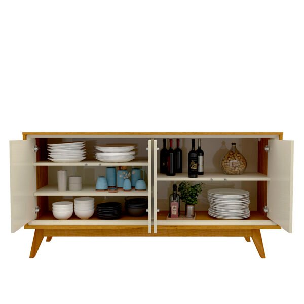 BUFFET REQUINTE 160 NATURALE/OFF WHITE - GELIUS - Imagem 2