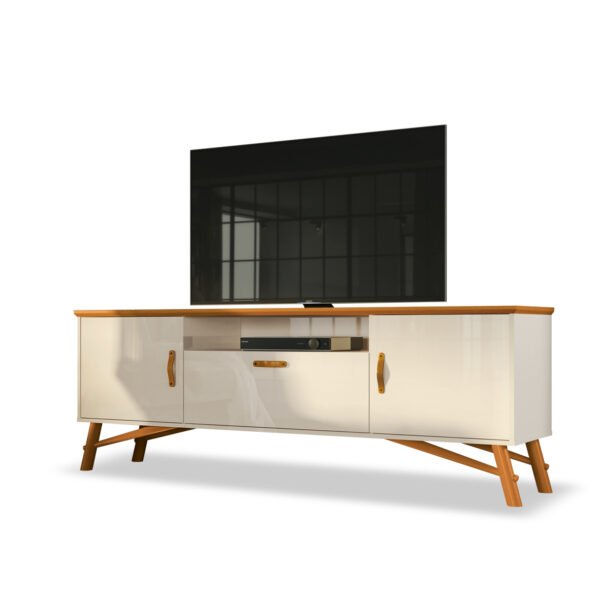 RACK FELIX OFF WHITE/CEDRO - EDN MOVEIS - Imagem 2