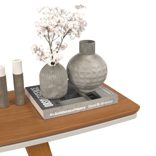 APARADOR IBIZA OFF WHITE/NATURE - TEBARROT - Imagem 6