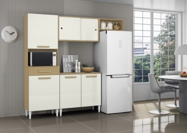 Cozinha Compacta Isabelle Com Balcão - Aramóveis