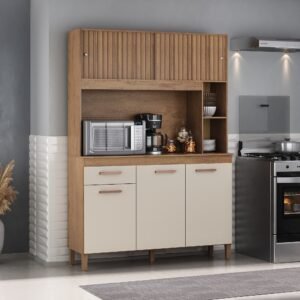 KIT COZINHA CEARA 5P1G CANELATO 3D NATURA OFF - ATUALLE