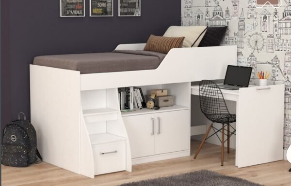 CAMA MULTIFUNCAO BIANCA BRANCA - CIMOL
