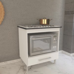 MULTIUSO COOKTOP 75CM BRANCO/PRETO - INDEKES