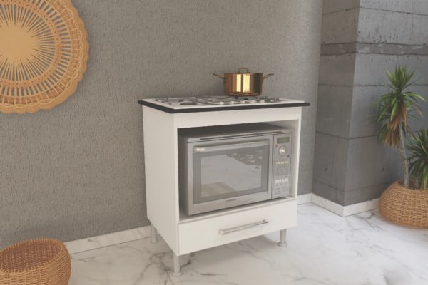 MULTIUSO COOKTOP 75CM BRANCO/PRETO - INDEKES