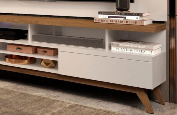 Rack Vivare 1.8 Wood 2 Gavetas - Germai Móveis - Imagem 2