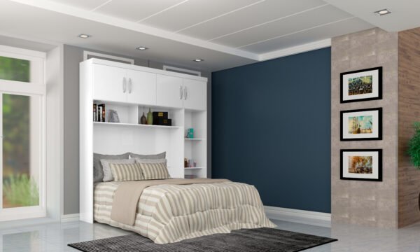 Roupeiro Paraná Modulo Canto e Cama Box Branco - Atualle