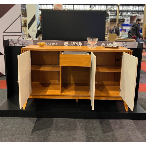 BUFFET ARGO 100CM CEDRO/OFF WHITE - EDN - Imagem 4