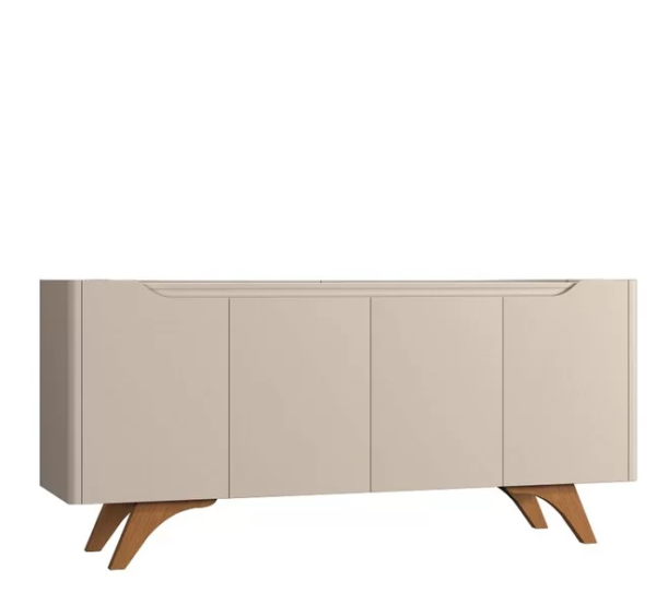 BUFFET 4 PORTAS ATENAS 180 OFF WHITE/NATURALLE - MAVAULAR - Imagem 3