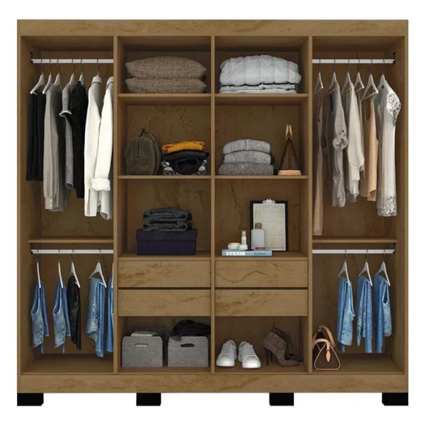GUARDA-ROUPA 2348 BRANCO - ARAPLAC - Imagem 2