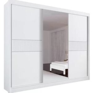 Guarda-Roupa 3 Portas Los Angeles Ripado - D'doro