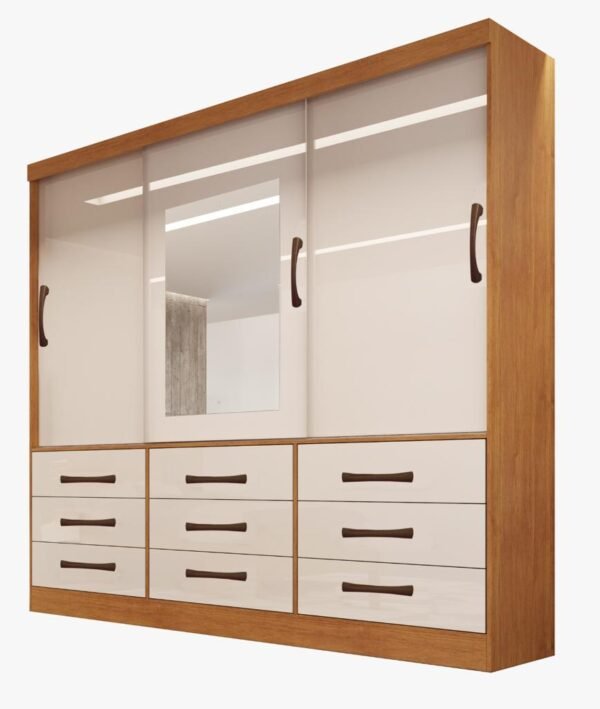 Guarda-Roupa Athenas 3 Portas 9 Gavetas - Bianchi