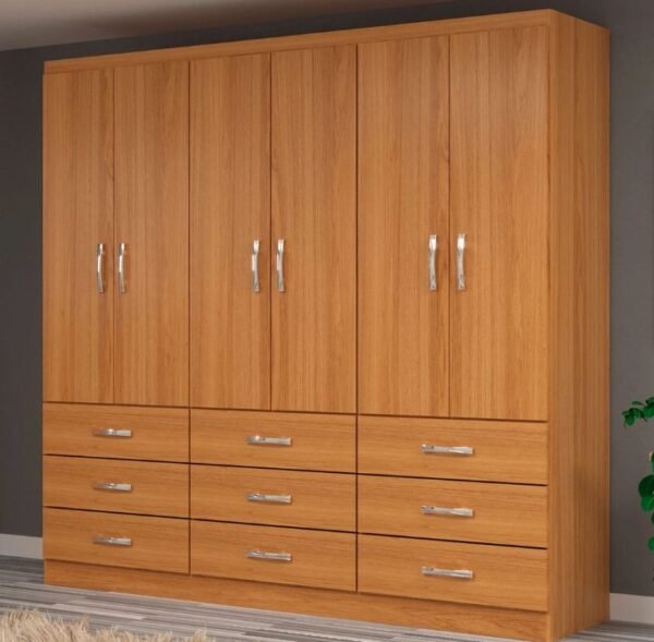 Guarda-Roupa Bergamo 6 Portas 9 Gavetas - Evidência - Imagem 2