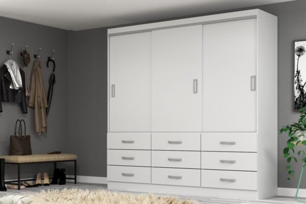 Guarda-Roupa Isabela 3 Portas - Evidência Móveis