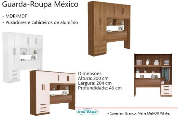 Guarda-Roupa México Casal - Rud Rack - Imagem 2