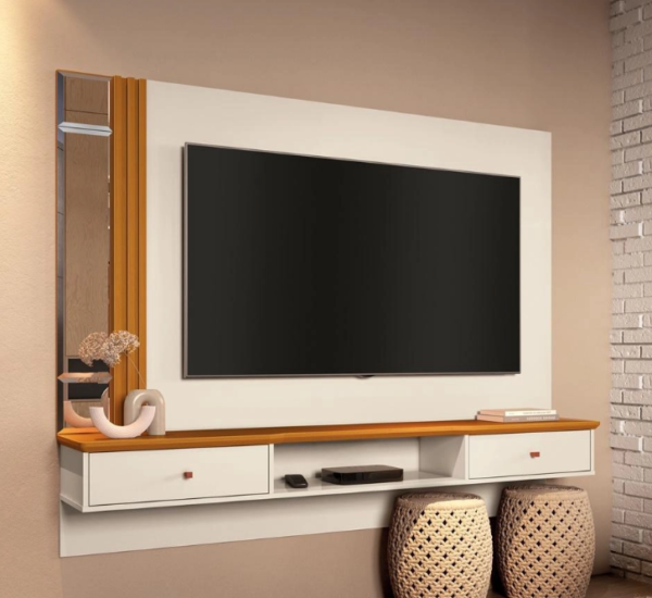 PAINEL AREZZO OFF WHITE CEDRO - EDN