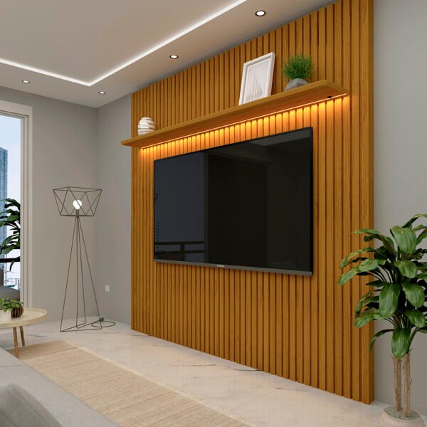 PAINEL NOBRE (SEM NICHO) RIPADO 185 NATURALE/OFF WHITE - GEL