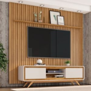 Painel Ripado Versatti com Rack Channel - Fabrimóveis