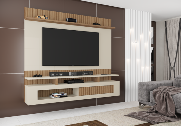 PAINEL SANTIAGO CANELATO 3D/NATURA OFF WHITE(FLEX) - ATUALLE