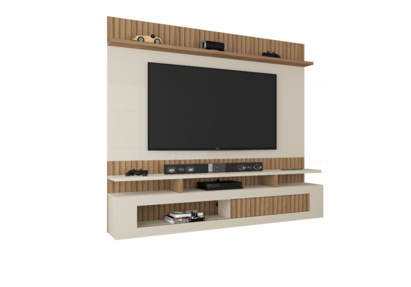 PAINEL SANTIAGO CANELATO 3D/NATURA OFF WHITE(FLEX) - ATUALLE - Imagem 2
