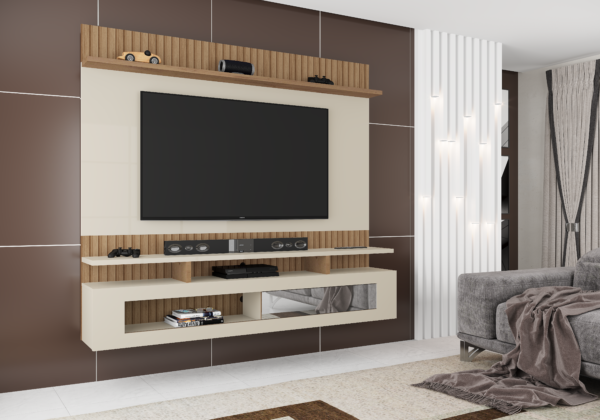 PAINEL SANTIAGO CANELATO 3D/NATURA OFF WHITE(FLEX) - ATUALLE - Imagem 4