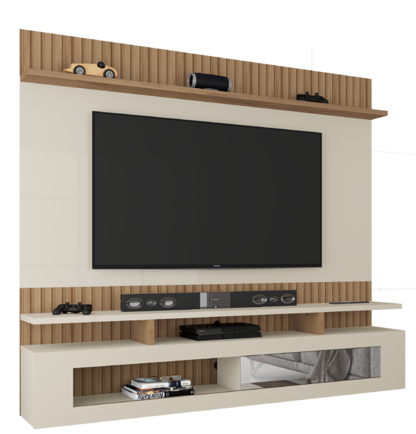 PAINEL SANTIAGO CANELATO 3D/NATURA OFF WHITE(FLEX) - ATUALLE - Imagem 3
