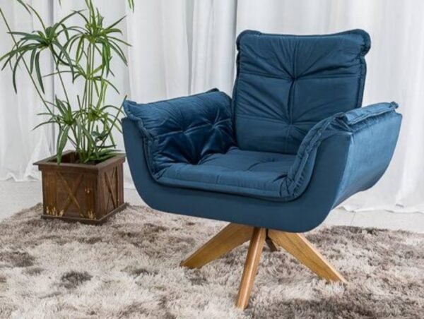 Poltrona Opala Giratória - Bella Decor - Imagem 3