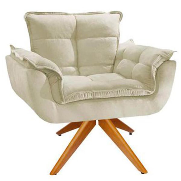 Poltrona Opala Giratória - Bella Decor - Imagem 5