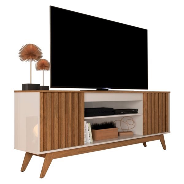 RACK MALIBU OFF WHITE/FREIJO - GERMAI - Imagem 3