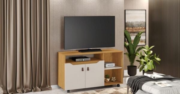 RACK SELETO CINAMOMO/OFF WHITE - JCM MOVELARIA