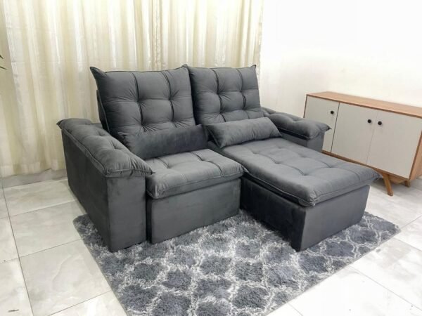 Sofá Retrátil e Reclinável Antonelli 200 cm - Boareto - Imagem 9