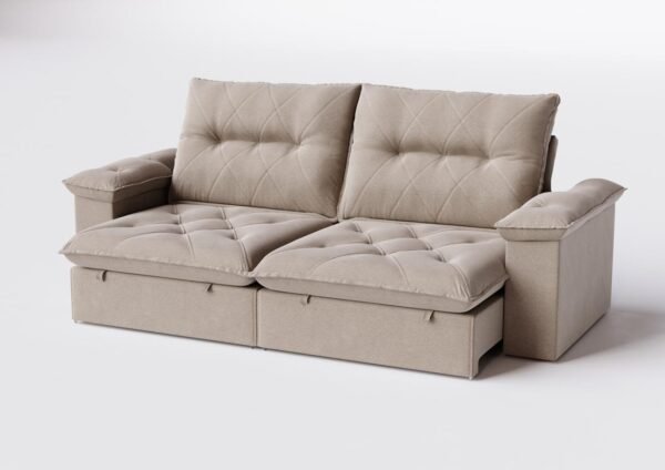 SOFA RETRATIL E RECLINAVEL CORVETTE AVELA - D VITRINI - Imagem 3