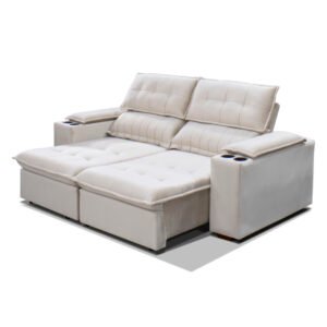 Sofá Retrátil e Reclinável Venice 2.34m - Gralha Azul