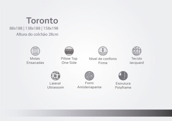COLCHAO CASAL TORONTO - HERVAL - Imagem 4