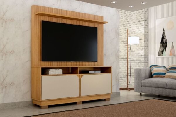 HOME THEATER BERLIM CINAMOMO/OFF WHITE - VALDEMOVEIS