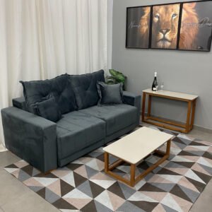 SOFA RETRATIL POP 2M CINZA - VICAM