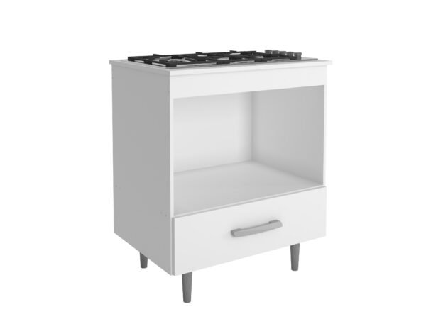 BALCAO COOKTOP 1 GAVETA ALECRIM BRANCO - POLIMAN - Imagem 6