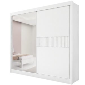 Guarda-Roupa 2 Portas Titanium Ripado - D'Doro