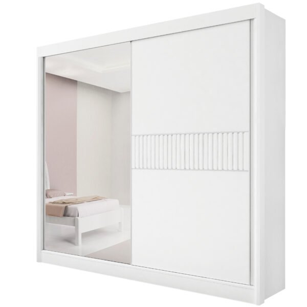 Guarda-Roupa 2 Portas Titanium Ripado - D'Doro