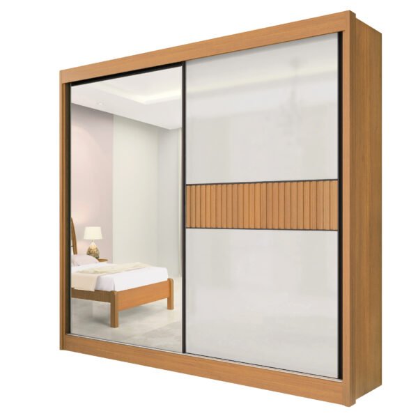 Guarda-Roupa 2 Portas Titanium Ripado - D'Doro - Imagem 2