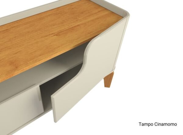 RACK FLIPP 2.2 OFF WHITE/CINAMOMO - PATRIMAR - Imagem 3