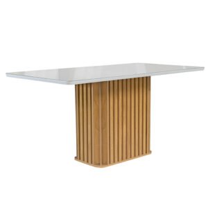 MESA CHICAGO 170X90 CINAMOMO/OFF WHITE ( S/ CADEIRAS ) - CEL