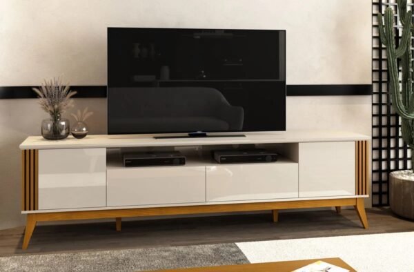 RACK MORGAN 2.2 OFF WHITE/CEDRO - EDN MOVEIS - Imagem 2