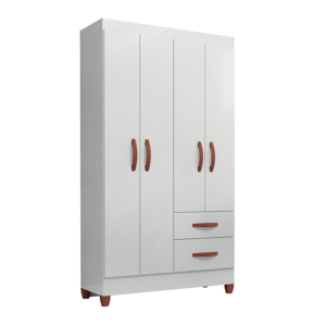 ROUPEIRO FORTALEZA 4 PORTAS BRANCO - ATUALLE