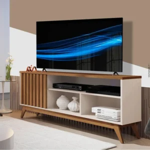 RACK MALBEC RIPADO OFF WHITE/FREIJO- GERMAI MOVEIS