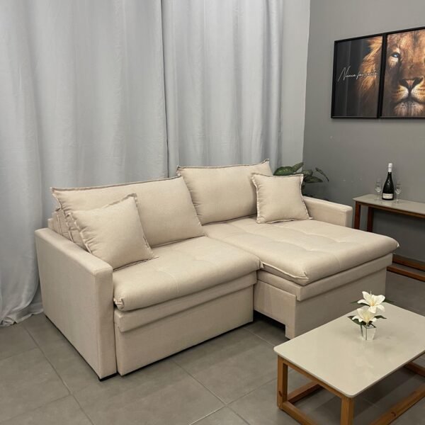 Sofá Cama Baú Ravena 2.2M - Arpaan - Imagem 6