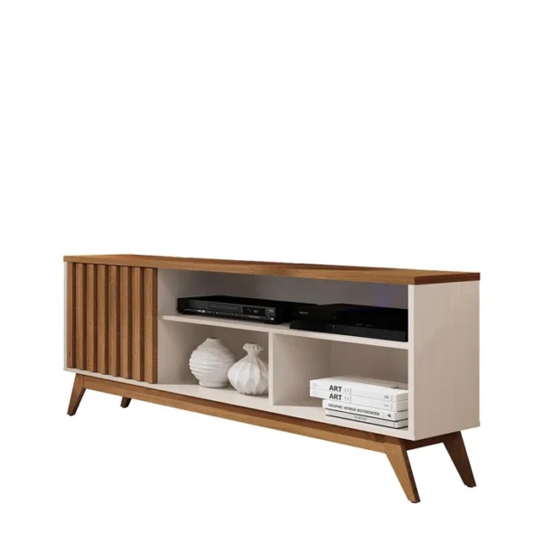 RACK MALBEC RIPADO OFF WHITE/FREIJO- GERMAI MOVEIS - Imagem 3