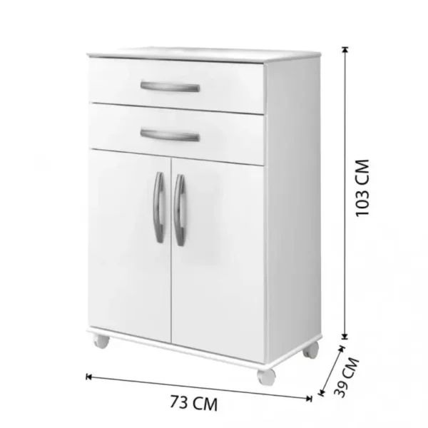 BALCAO MONACO BRANCO - ARTE MOVEIS - Imagem 3