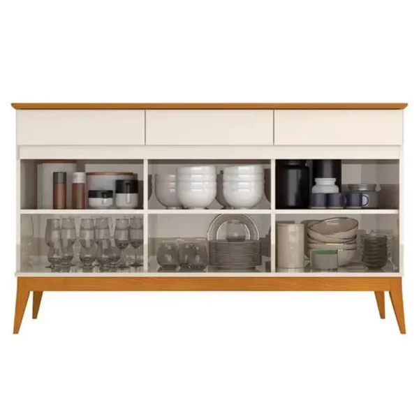 BUFFET MAGNUM 140CM OFF WHITE CEDRO - EDN - Imagem 3