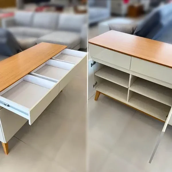 BUFFET MAGNUM 140CM OFF WHITE CEDRO - EDN - Imagem 5